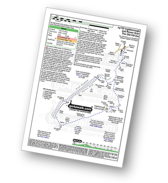 Map with easy-to-follow route details for walk ny130 Ingleborough and Raven Scar from The Old Hill Inn, Ribblehead pdf