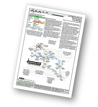 Map with easy-to-follow route details for walk ny132 Worton Scar and Thornton Rust from Askrigg pdf