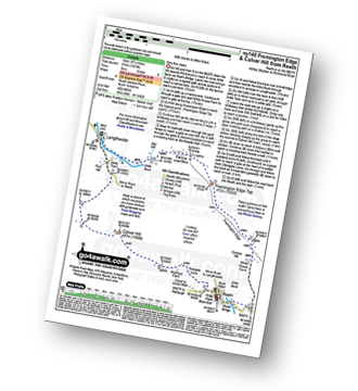 Map with easy-to-follow route details for walk ny140 Fremington Edge and Calver Hill from Reeth pdf