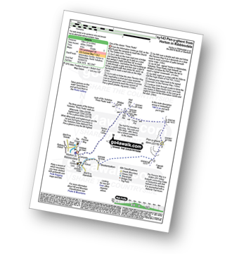 Walk route map with easy-to-follow route instructions for walk ny143 Pen-y-ghent from Horton in Ribblesdale pdf