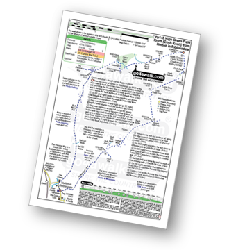 Walk route map with easy-to-follow route instructions for walk ny146 High Green Field Knott (Cosh Knott) from Horton in Ribblesdale pdf