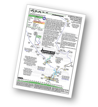 Map with easy-to-follow route details for walk ny149 Great Shunner Fell from Hawes pdf