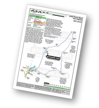 Map with easy-to-follow route details for walk ny162 Sulber Gate,Thieves Moss and Long Scar from Clapham pdf