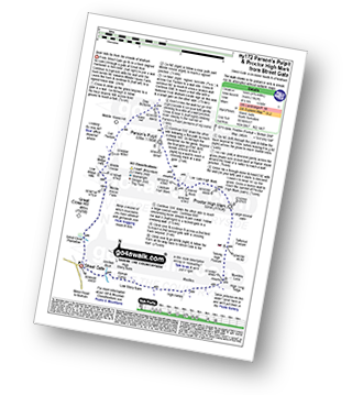 Map with easy-to-follow route details for walk ny172 Parson's Pulpit and Proctor High Mark from Street Gate pdf