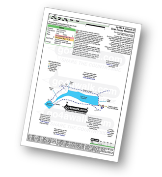 Map with easy-to-follow route details for walk ny193 A circuit of  Scar House Reservoir, Nidderdale pdf