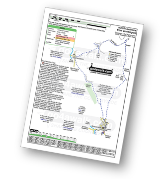 Walk route map with easy-to-follow route instructions for walk ny195 Kelber Gate and Conistone from Grassington pdf