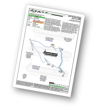 Map with easy-to-follow route details for walk ny201 Rudland Rigg and Farndale Nature Reserve from Low Mill pdf