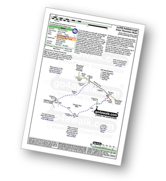 Map with easy-to-follow route details for walk ny208 Addlebrough from Thornton Rust pdf