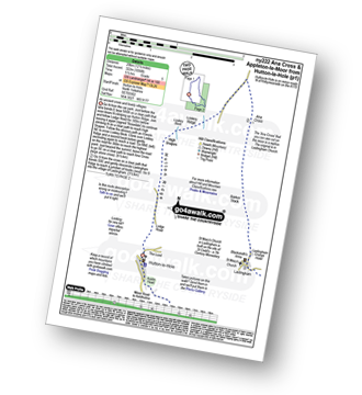 Map with easy-to-follow route details for walk ny222 Ana Cross and Appleton-le-Moor from Hutton-le-Hole pdf