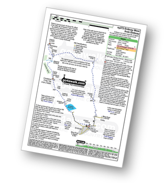 Map with easy-to-follow route details for walk ny272 Crookrise Crag Top, Rylestone Fell and Embsay Moor from Embsay pdf