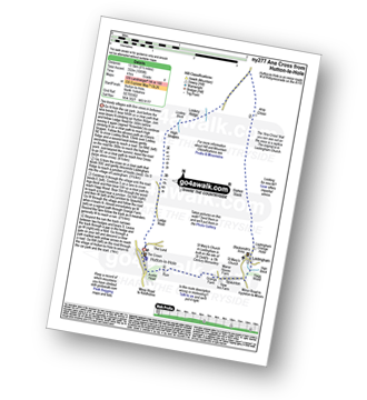 Map with easy-to-follow route details for walk ny277 Ana Cross from Hutton-le-Hole pdf