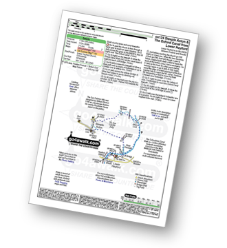 Map with easy-to-follow route details for walk ox124 Steeple Aston and The Oxford Canal from Lower Heyford pdf