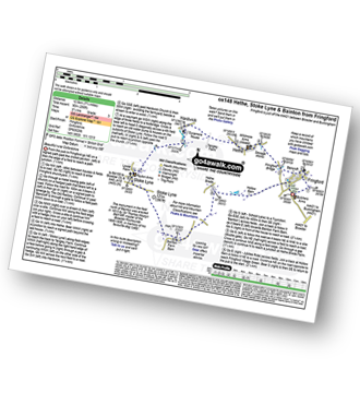 Map with easy-to-follow route details for walk ox148 Fringford from Stoke Lyne pdf