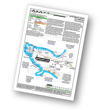 Map with easy-to-follow route details for walk pe127 Martin's Cove from Marloes pdf