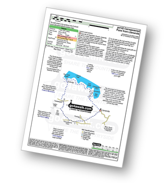 Map with easy-to-follow route details for walk pe142 Carregwastad Point from Llanwnda pdf