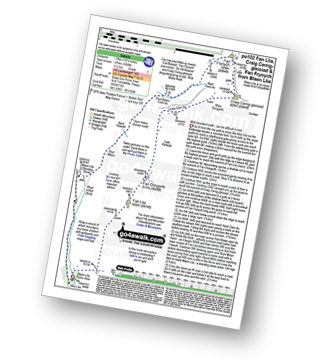 Map with easy-to-follow route details for walk po102 Fan Llia, Craig Cerrig-gleisiad and Fan Frynych from Blaen Llia pdf