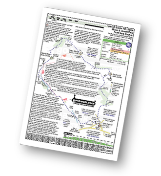 Walk route map with easy-to-follow route instructions for walk po103 Bache Hill, Black Mixen and Great Rhos from New Radnor pdf