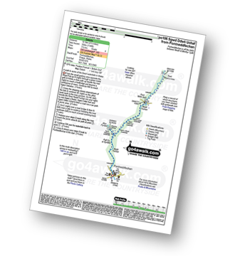 Map with easy-to-follow route details for walk po106 Sgwd Ddwli Uchaf from Pontneddfechan pdf