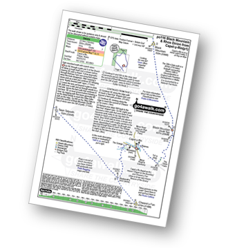 Walk route map with easy-to-follow route instructions for walk po116 Black Mountain and Rhos Dirion from Capel-y-ffin pdf