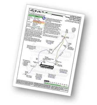 Map with easy-to-follow route details for walk po120 Hay Bluff, Twmpa and Rhos Dirion from Pen yBeaconStone Circle pdf