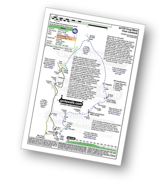 Map with easy-to-follow route details for walk po122 Blaen-yr-henbant and Crug Mawrfrom Llanbedr pdf