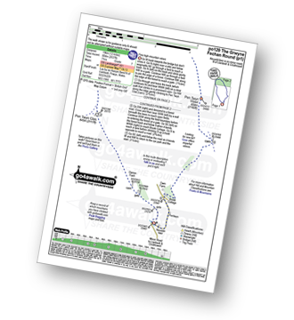 Map with easy-to-follow route details for walk po129 The Grwyne Fechan Round pdf