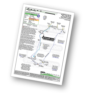 Map with easy-to-follow route details for walk po136 Corn Du and Pen y Fan from Nant Cwm Llwch near Brecon pdf