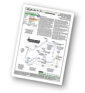 Map with easy-to-follow route details for walk po137 Craig Cerrig-gleisiad, Fan Frynych and Craig Cwm-du from near Libanus pdf