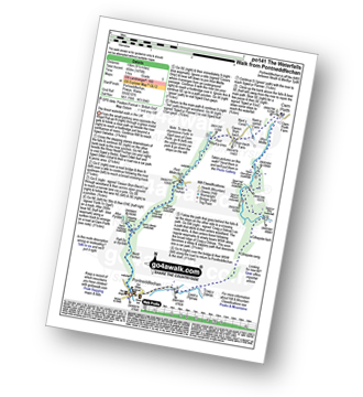 Map with easy-to-follow route details for walk po141 The Waterfalls Walk from Pontneddfechan pdf