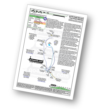 Map with easy-to-follow route details for walk po142 Cadair Berwyn from Pistyll Rhaeadr pdf