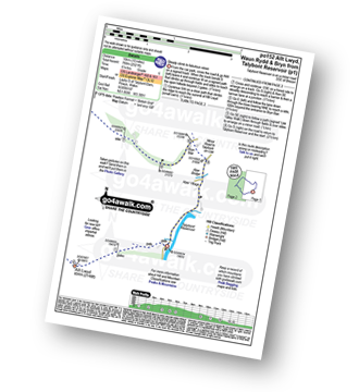 Walk route map with easy-to-follow route instructions for walk po152 Allt Lwyd, Waun Rydd and Bryn from Talybont Reservoir pdf