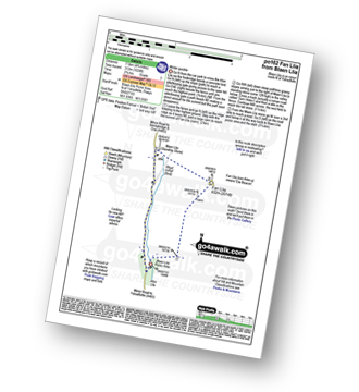 Map with easy-to-follow route details for walk po162 Fan Llia from Blaen Llia pdf