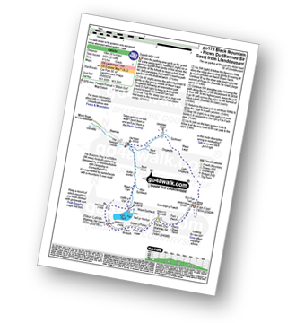 Map with easy-to-follow route details for walk po179 Black Mountain/Y Mynydd Du - Picws Du (Bannau Sir Gaer) and Waun Lefrith (Bannau Sir Gaer) from nr Llanddeusant pdf