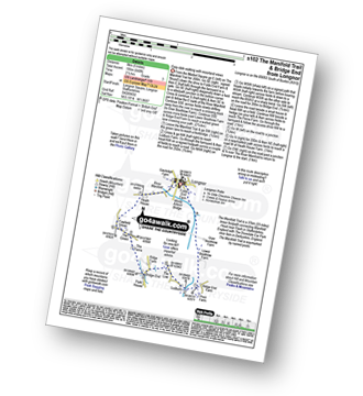 Map with easy-to-follow route details for walk s102 The Manifold Trail and Bridge End from Longnor pdf