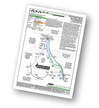 Map with easy-to-follow route details for walk s128 Consall Forge and The Caldon Canal from Cheddleton pdf