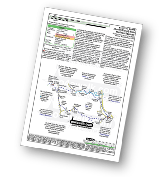 Map with easy-to-follow route details for walk s143 The Cloud (Bosley Cloud) from Rushton Spencer pdf