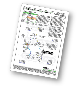 Map with easy-to-follow route details for walk s150 Crowdecote (Crowdicote) and The Upper Dove Valley from Longnor pdf