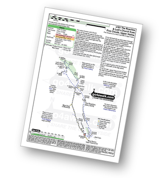 Map with easy-to-follow route details for walk s161 The Roaches and Lud's Church from Five Clouds, Upper Hulme pdf