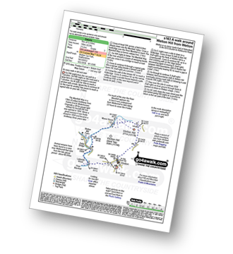 Map with easy-to-follow route details for walk s163 A walk around Wetton Hill from Wetton pdf