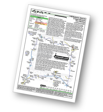 Walk route map with easy-to-follow route instructions for walk s166 Butterton, Onecote and Upper Elkstone from Warslow pdf