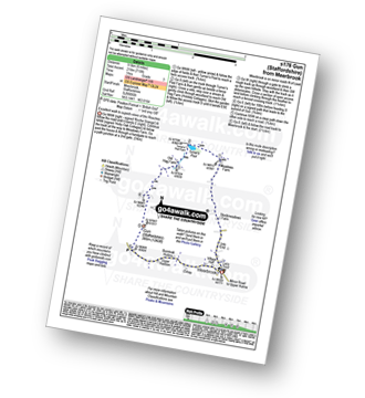 Walk route map with easy-to-follow route instructions for walk s176 Gun (Staffordshire) from Meerbrook pdf