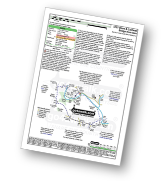 Map with easy-to-follow route details for walk s187 Blore and Coldwall Bridge from Ilam pdf