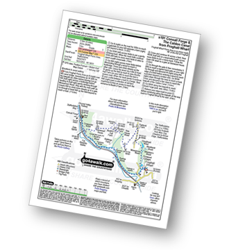 Map with easy-to-follow route details for walk s191 Consall Forge and The Caldon Canal from Froghall Wharf pdf