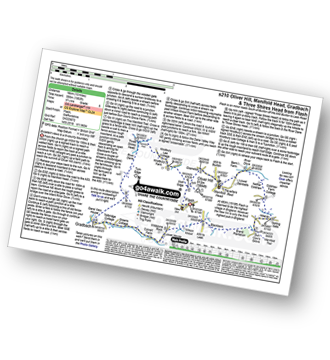 Walk route map with easy-to-follow route instructions for walk s210 Oliver Hill, Manifold Head, Gradbach and Three Shires Head from Flash pdf