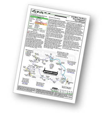 Map with easy-to-follow route details for walk s212 Blore, The River Dove and Mappleton from Swinscoe pdf