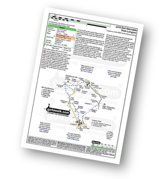 Map with easy-to-follow route details for walk s215 Earl Sterndale from Longnor pdf