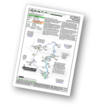 Map with easy-to-follow route details for walk s217 Milldale and Dove Dale from Alstonefield pdf