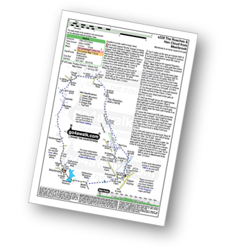 Walk route map with easy-to-follow route instructions for walk s228 The Roaches and Hen Cloud from Meerbrook pdf