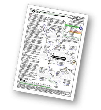 Map with easy-to-follow route details for walk s232 Dale Bottom, Wetton Hill and Ecton Hill from Alstonefield pdf