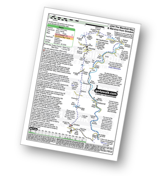 Map with easy-to-follow route details for walk s244 The Manifold Way, Thor's Cave  and Warslow from Grindon pdf